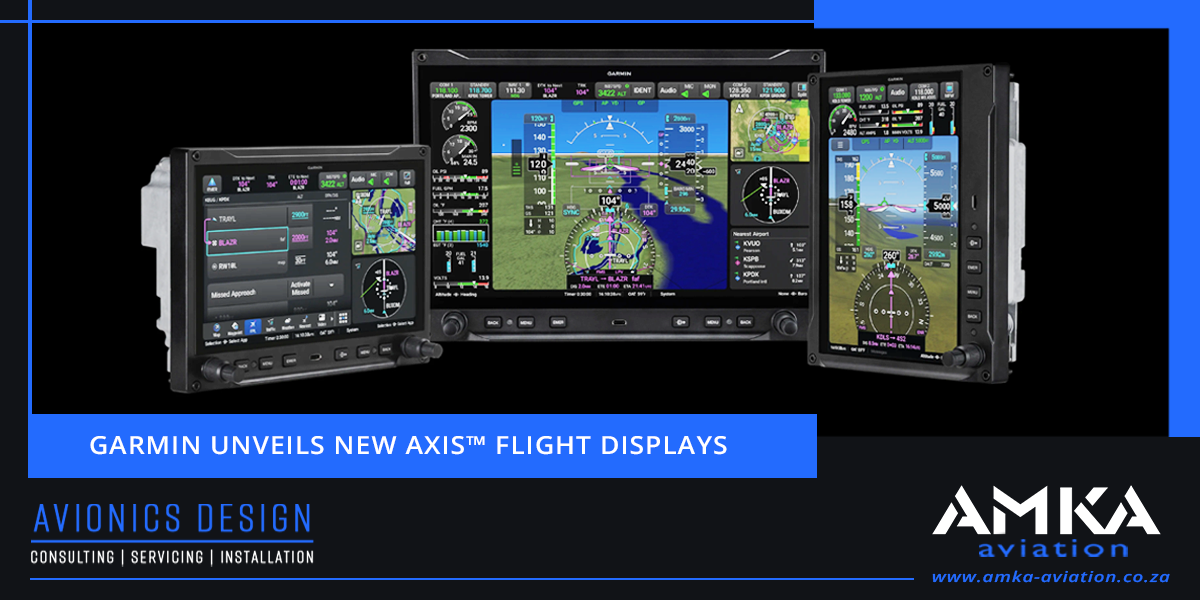 Container Image – Garmin Unveils NEW Axis™ Flight Displays AXIS is available for installation in a variety of aircraft types, including experimental, light sport aircraft and certified Class I/II piston-powered aircraft.